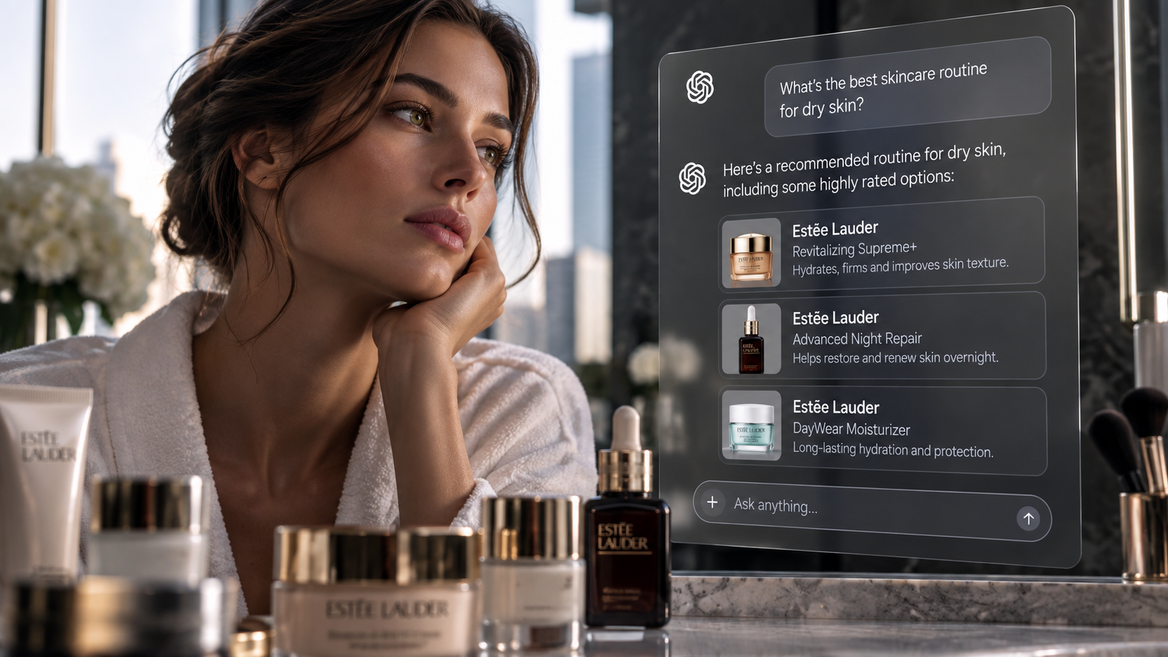 Estée Lauder quiere saber qué dice la IA sobre sus marcas
