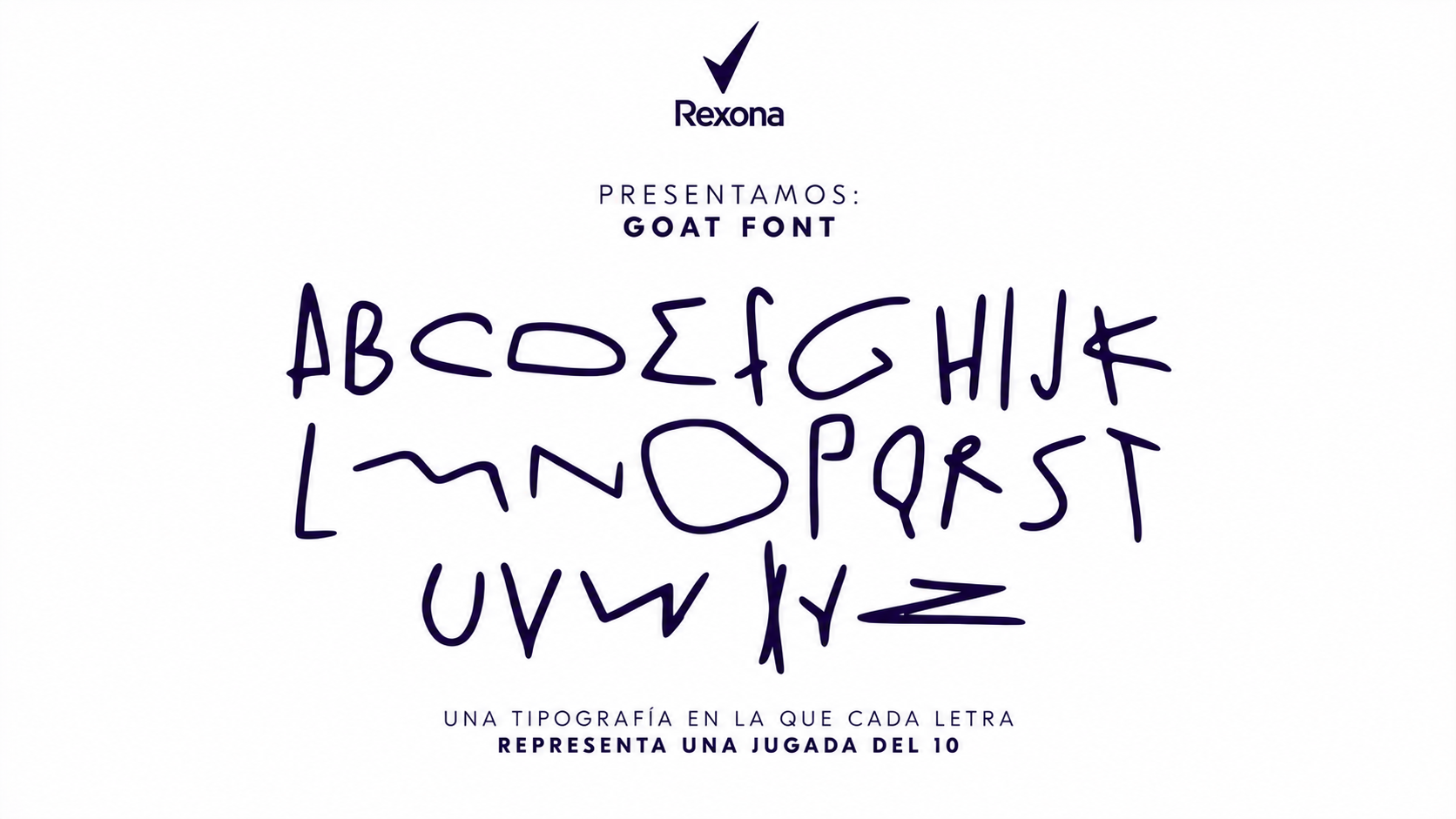 Rexona convirtió las jugadas de Messi en una tipografía y llevó su identidad a otro nivel